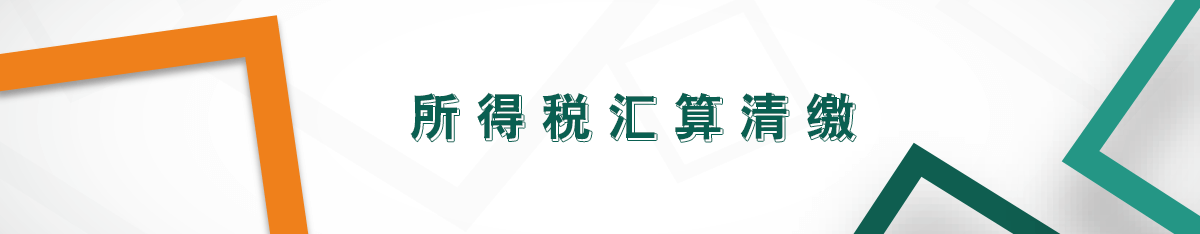 所得稅匯算清繳 所得稅匯算清繳